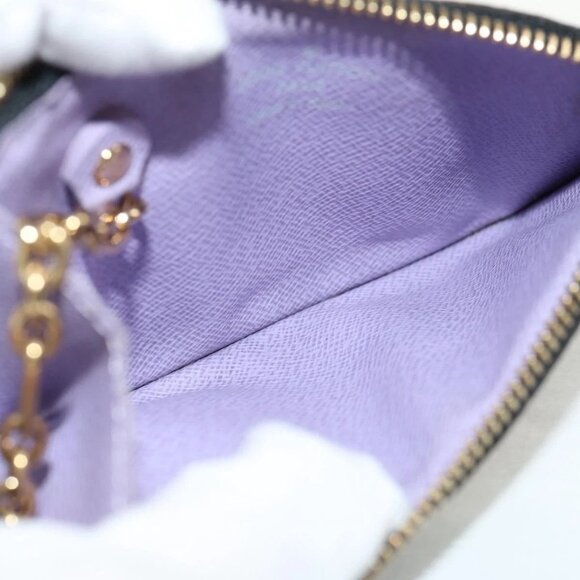 LOUIS VUITTON Multicolor Pochette Cles NM Coin Purse Black M60279 Auth 146522V - Picture 11 of 16